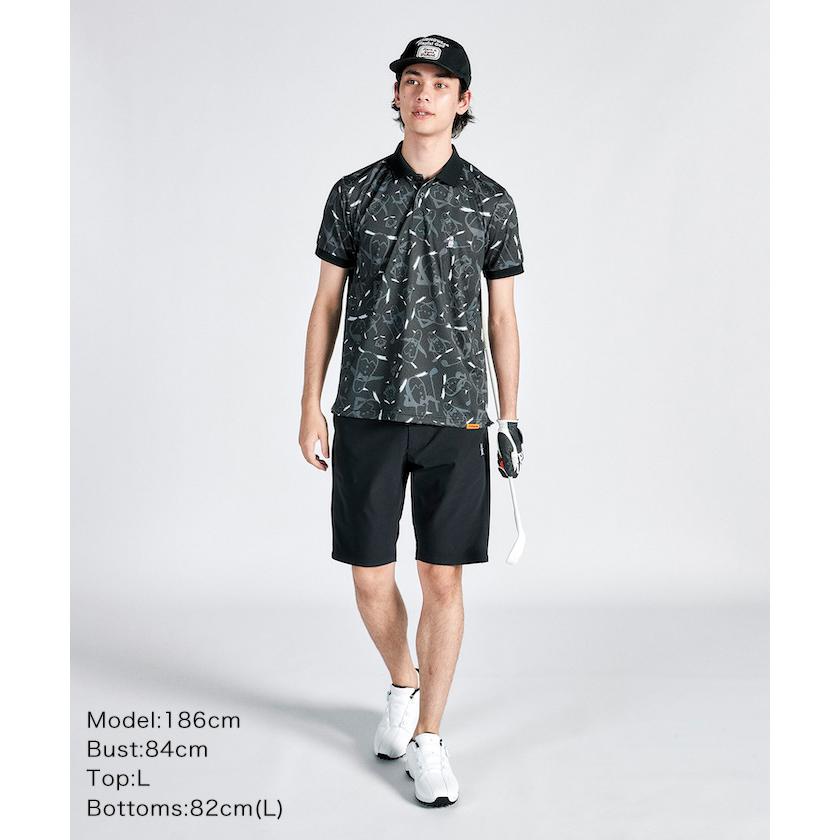Munsingwear 公式 マンシングウェア ペンギン総柄半袖ポロシャツ Munsingwear 公式 マンシングウェア ペンギン総柄半袖ポロシャツ