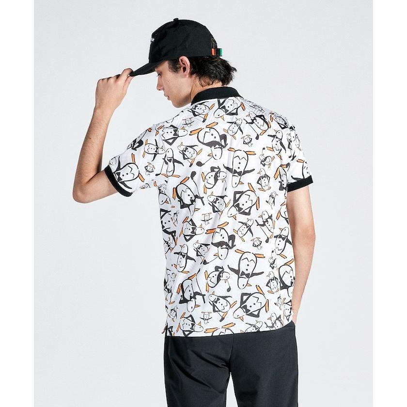 Munsingwear 公式 マンシングウェア ペンギン総柄半袖ポロシャツ