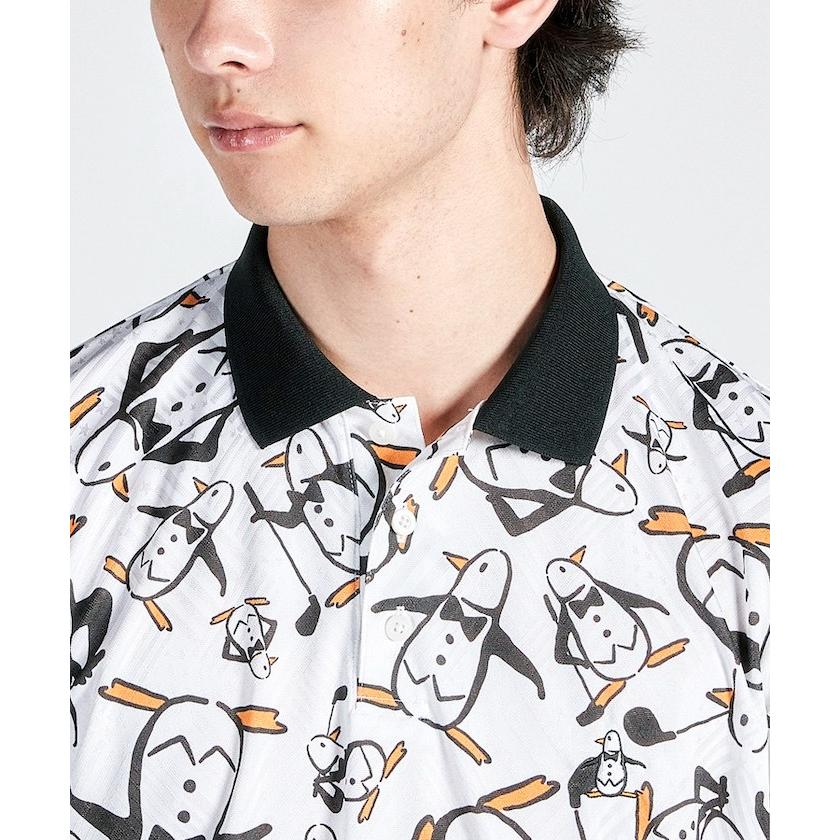 Munsingwear 公式 マンシングウェア ペンギン総柄半袖ポロシャツ Munsingwear 公式 マンシングウェア ペンギン総柄半袖ポロシャツ
