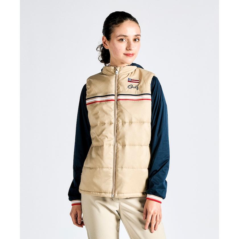 マンシングウェア☆ロングベスト中綿入り　レディース　sizeM Munsingwear 公式 マンシングウェア 中綿ベスト × 軽量ブルゾン 3WAY