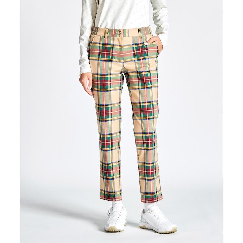 Munsingwear 公式 マンシングウェア ツイルチェック9分丈パンツ Munsingwear 公式 マンシングウェア ツイルチェック9分丈パンツ