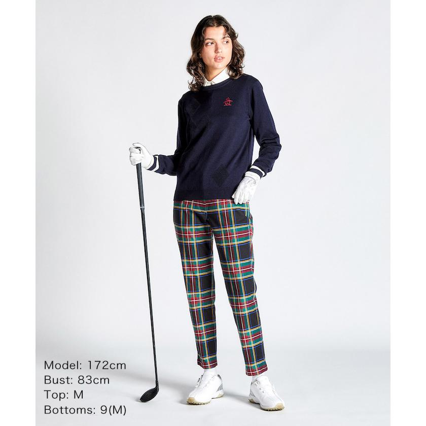 Munsingwear 公式 マンシングウェア ツイルチェック9分丈パンツ Munsingwear 公式 マンシングウェア ツイルチェック9分丈パンツ
