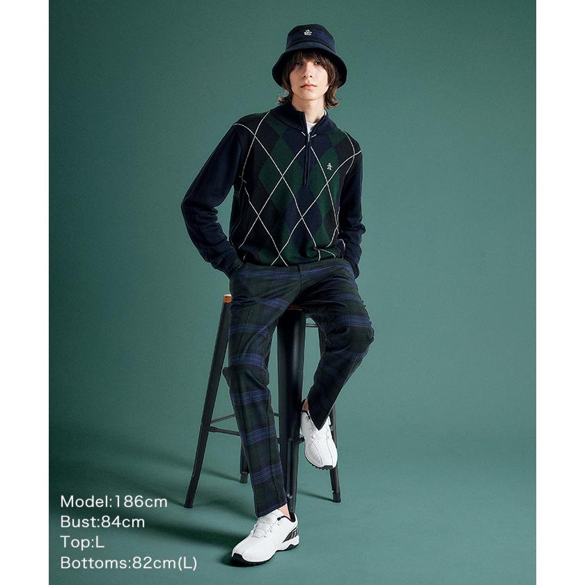 Munsingwear 公式 マンシングウェア ストレッチ ツイルチェック