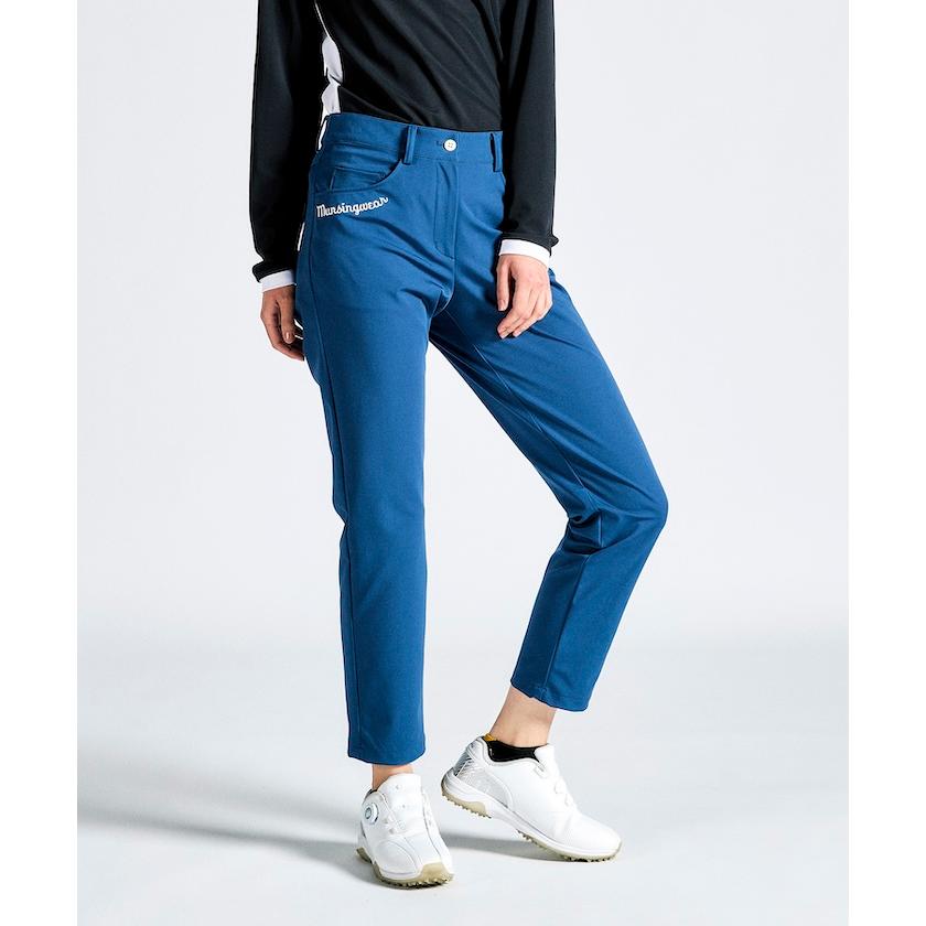 【munsingwear】ストレッチパンツ　ネイビー Munsingwear 防風 ストレッチ 裏起毛フルレングスパンツ