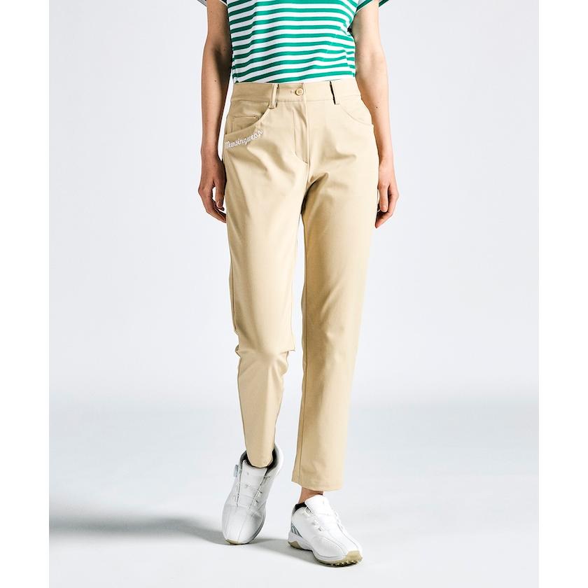 サイズ：9 MUNSING WEAR マンシングウェア 2024年モデル ストレッチパンツ  ベージュ系 [240101421455] ゴルフウェア レディース ストスト サイズ：9 MUNSING WEAR マンシングウェア 2024年モデル パンツ