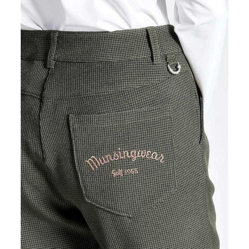 Munsingwear 公式 マンシングウェア 千鳥ジャカード9分丈パンツ