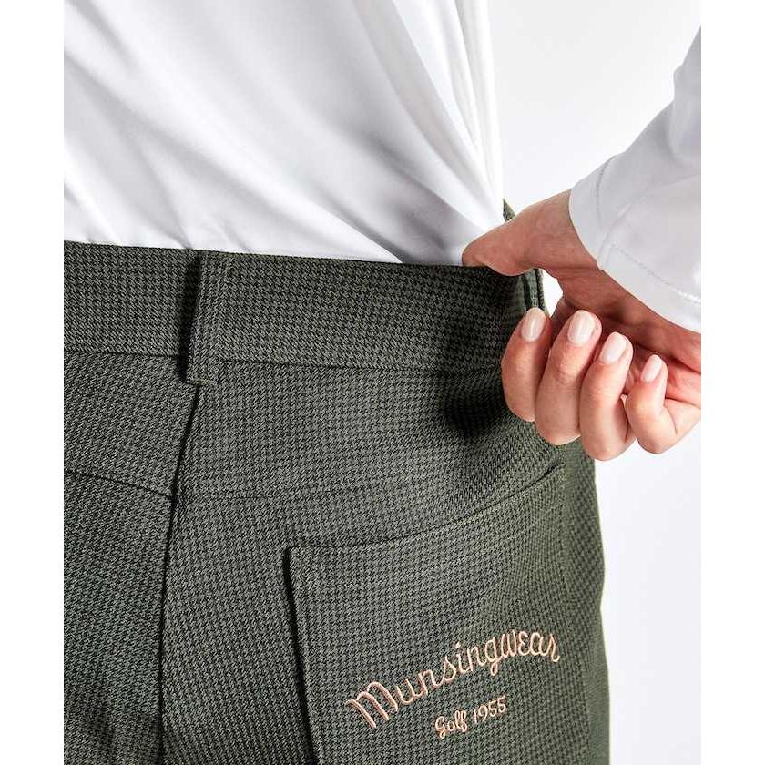 Munsingwear 公式 マンシングウェア 千鳥ジャカード9分丈パンツ