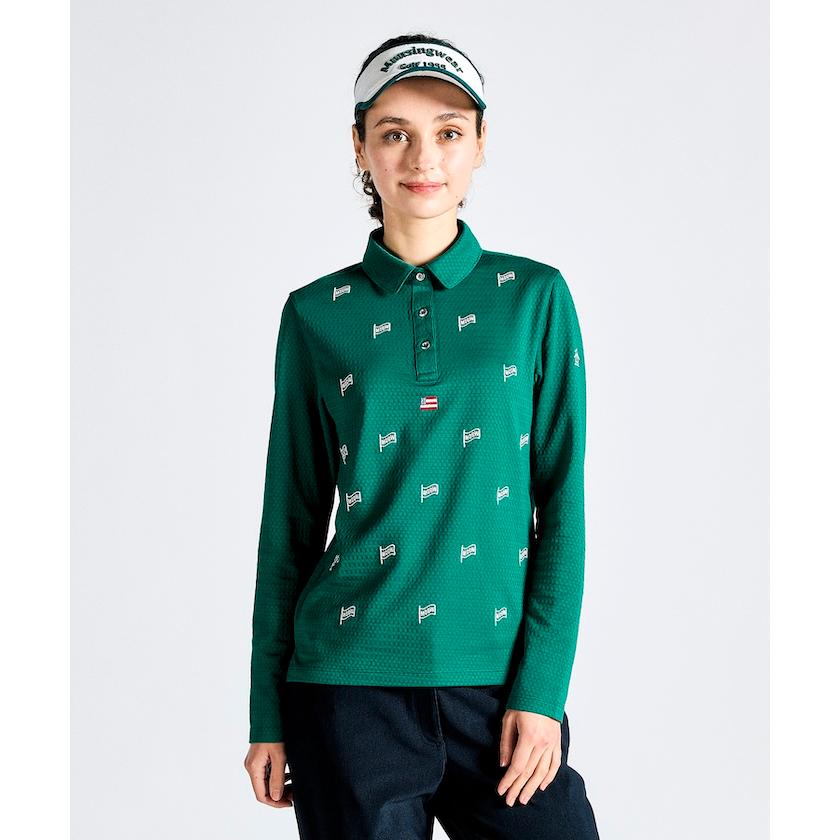 未使用品 Munsingwear 長袖ポロシャツ サイズLL レディース ゴルフ Munsingwear 公式 マンシングウェア 長袖ポロシャツ レディース