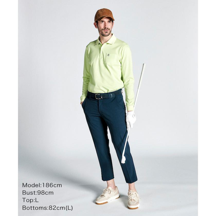 Munsingwear 公式 マンシングウェア ドット鹿の子 長袖 Munsingwear 公式 マンシングウェア ドット鹿の子 長袖
