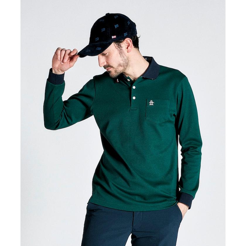 Munsingwear 公式 マンシングウェア ドット鹿の子 長袖 Munsingwear 公式 マンシングウェア ドット鹿の子 長袖