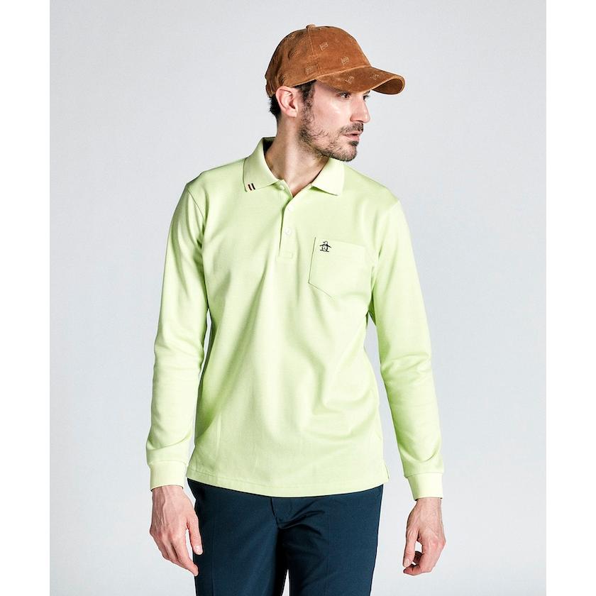 Munsingwear 公式 マンシングウェア ドット鹿の子 長袖 Munsingwear 公式 マンシングウェア ドット鹿の子 長袖