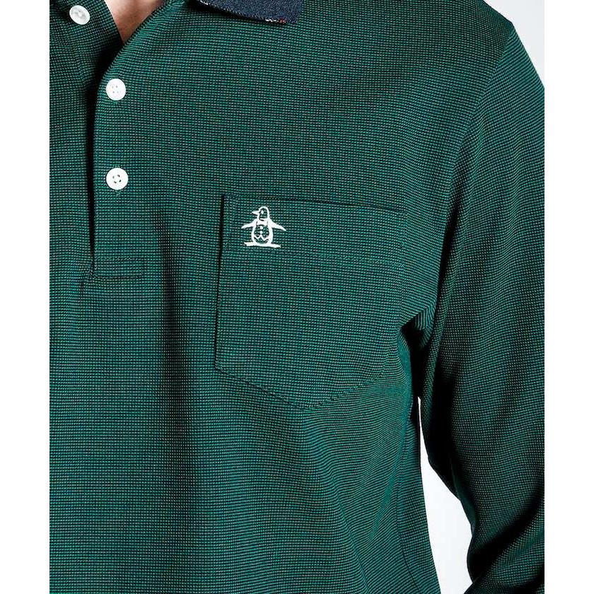 Munsingwear 公式 マンシングウェア ドット鹿の子 長袖 Munsingwear 公式 マンシングウェア ドット鹿の子 長袖