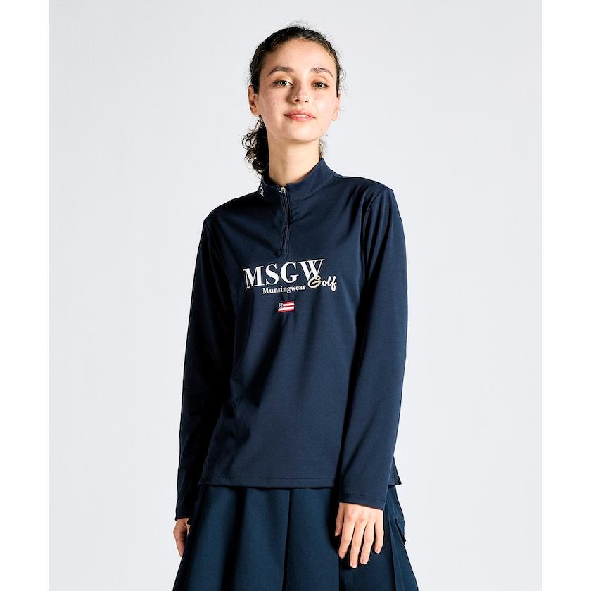 Munsingwear 公式 マンシングウェア ハーフジップ長袖シャツ