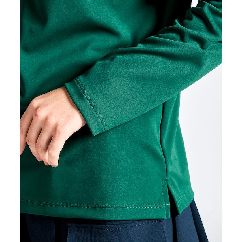 【マンシングウェア】ハーフジップシャツ　LL グリーン Munsingwear 公式 マンシングウェア ハーフジップ長袖シャツ