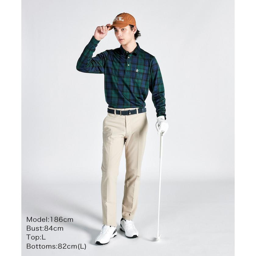 Munsingwear 公式 マンシングウェア チェックジャカード 長袖 Munsingwear 公式 マンシングウェア チェックジャカード 長袖
