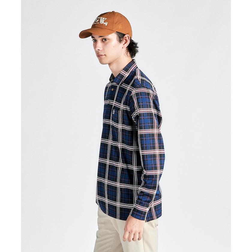 Munsingwear 公式 マンシングウェア チェックジャカード 長袖