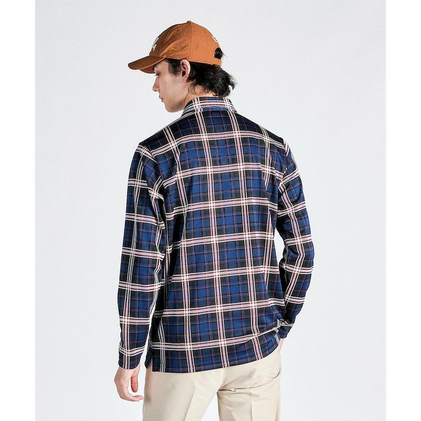Munsingwear 公式 マンシングウェア チェックジャカード 長袖 Munsingwear 公式 マンシングウェア チェックジャカード 長袖
