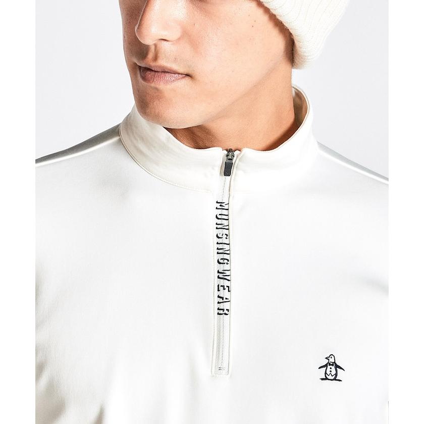 Munsingwear 公式 マンシングウェア 裏起毛 ハーフジップ長袖