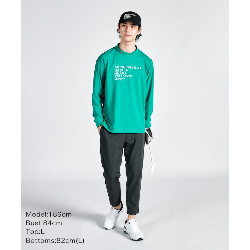 Munsingwear 公式 マンシングウェア モックネック 長袖シャツ