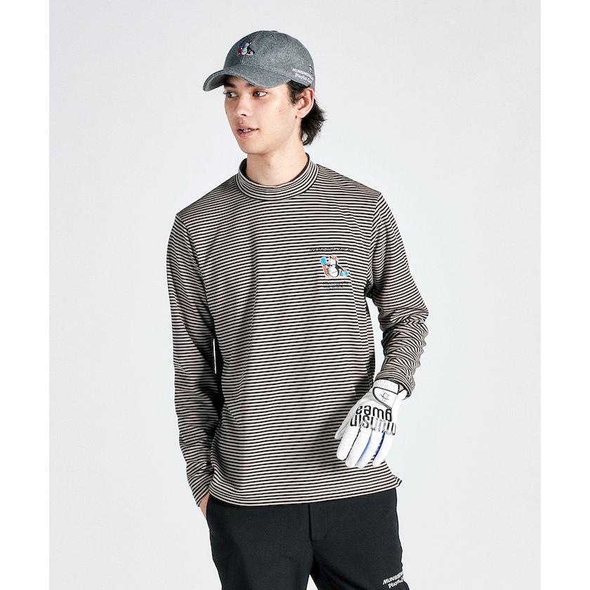 Munsingwear 公式 マンシングウェア ボーダーモックネック長袖