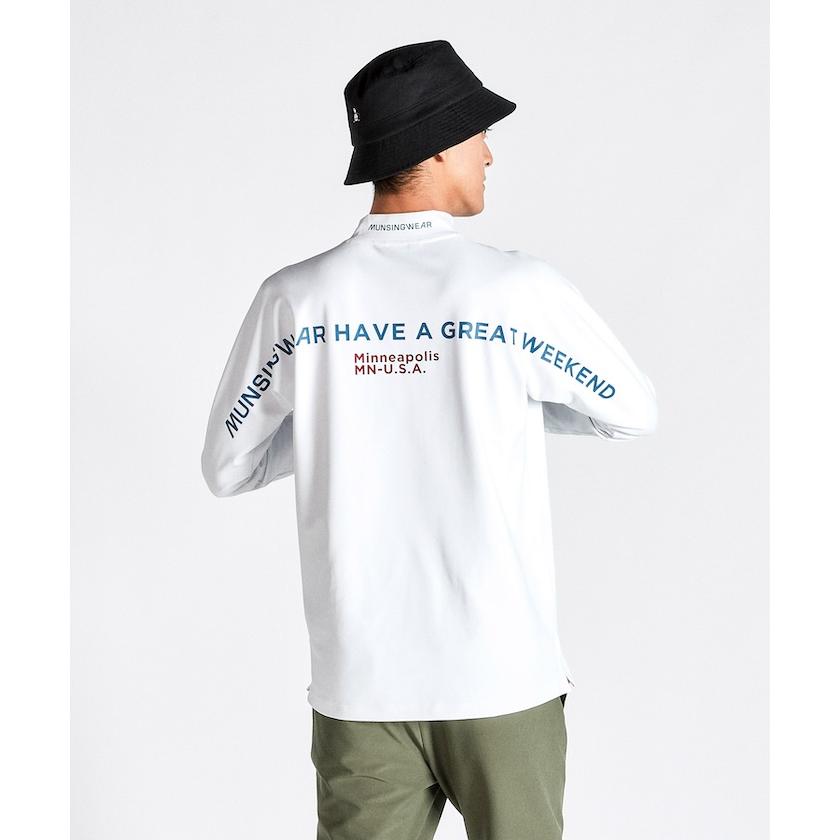 Munsingwear（マンシングウェア） 公式 裏起毛モックネック長袖シャツ