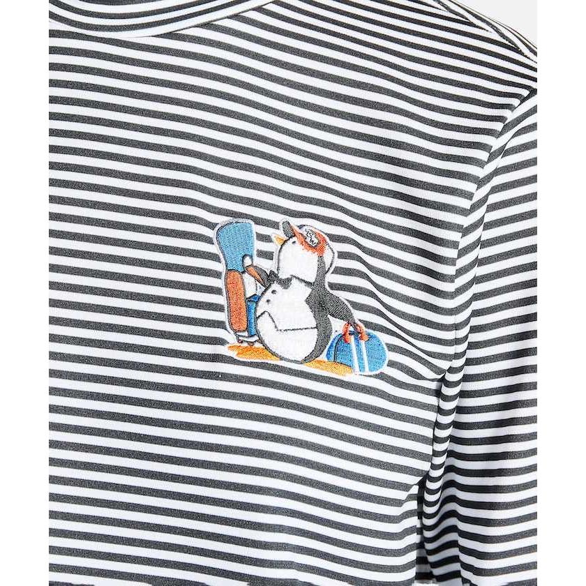 Munsingwear 公式 マンシングウェア ボーダーハイネックシャツ