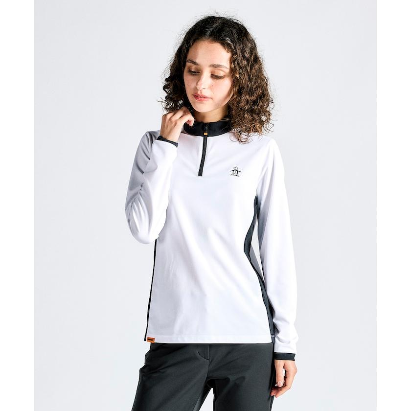 Munsingwear 公式 マンシングウェア ハーフジップ長袖シャツ