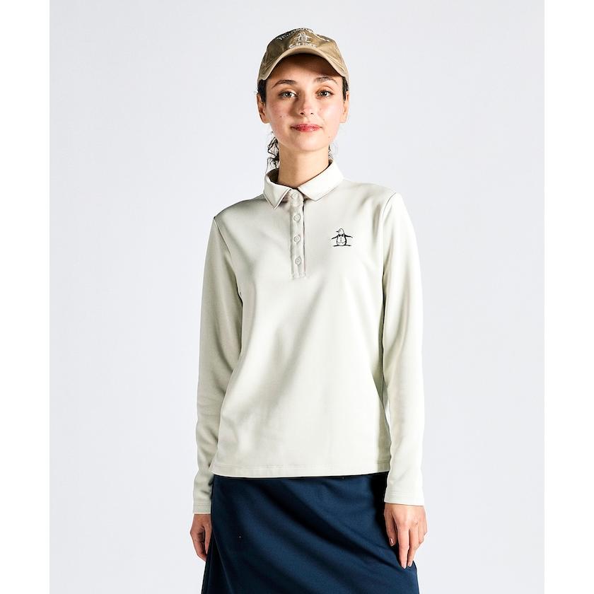 新品　マンシングウェア　長袖　ポロシャツ　ゴルフ　ウェア　デサント　ヒートナビ Munsingwear マンシングウェア ヒートナビ バイアスチェック