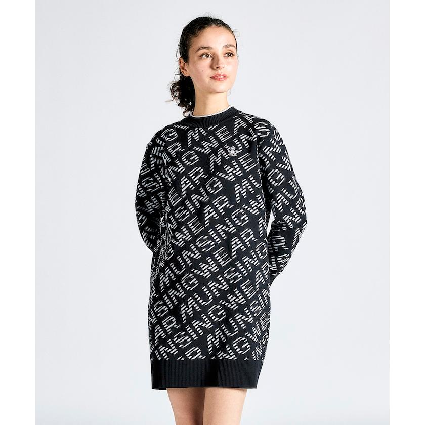 24時間以内/送料無料】未使用 ピンゴルフ レディース ニットワンピース