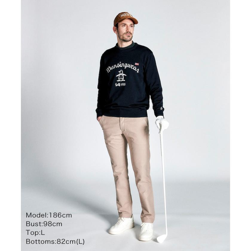 Munsingwear 公式 マンシングウェア インターシャロゴクルー Munsingwear 公式 マンシングウェア インターシャロゴクルー
