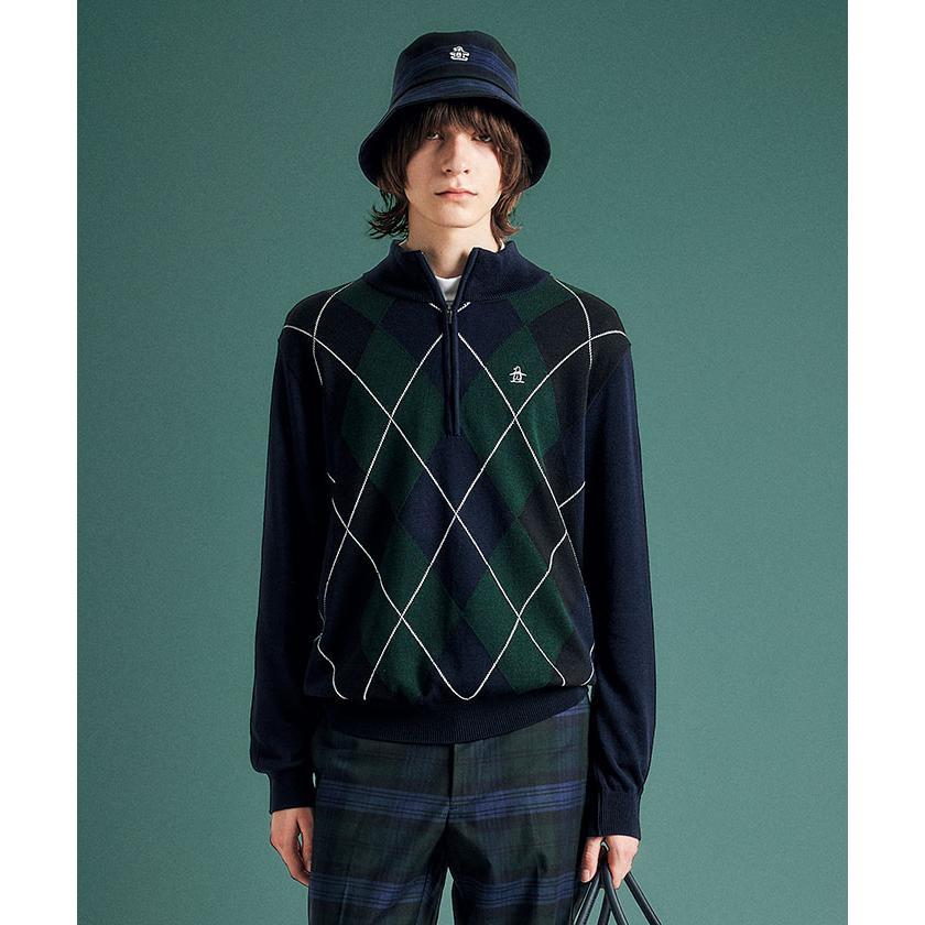 Munsingwear（マンシングウェア） 公式 アーガイルチェック柄 ハーフ