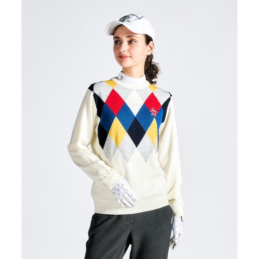 Munsingwear（マンシングウェア） 公式 アーガイル柄 クルーネック