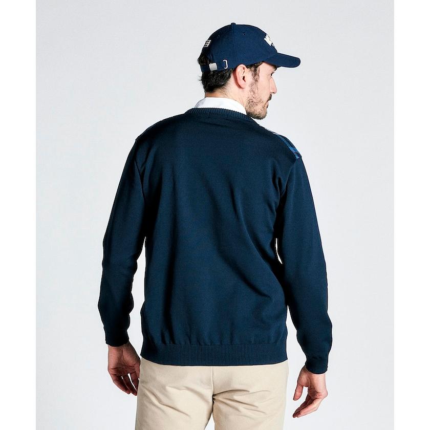 Munsingwear 公式 マンシングウェア チェック柄 クルーネック Munsingwear 公式 マンシングウェア チェック柄 クルーネック