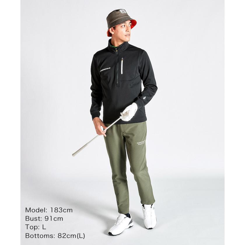 monzee モンジー ハーフジップ メンズ ゴルフウェア 美品 Munsingwear（マンシングウェア） 公式 ハーフジップカットソー メンズ