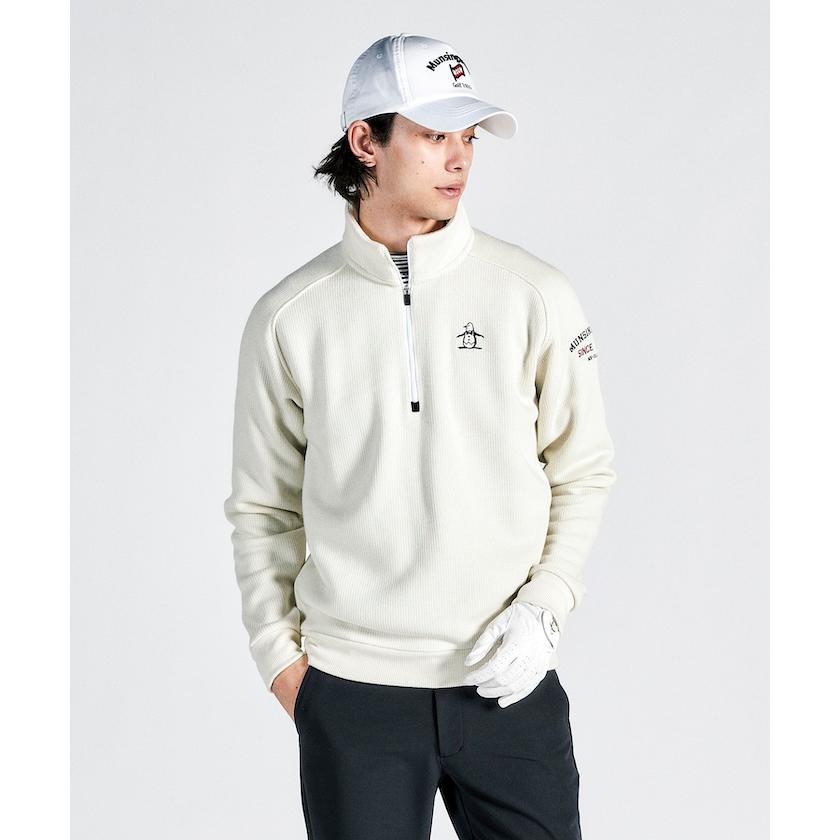 Munsingwear 公式 マンシングウェア ハーフジップ 長袖