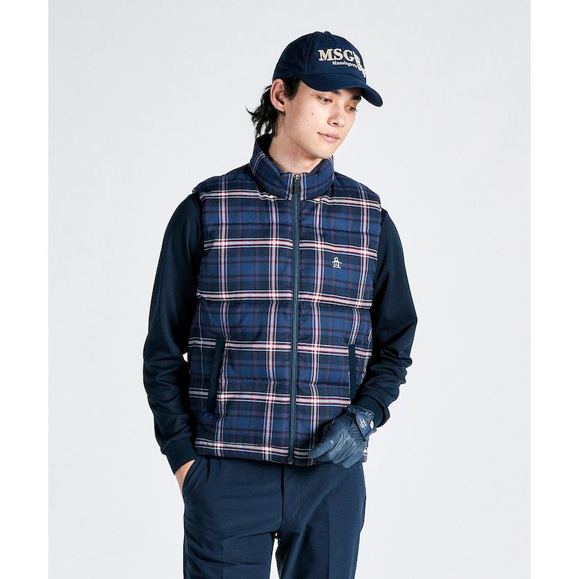 Munsingwear（マンシングウェア） 公式 ヒートナビ チェック中綿ベスト