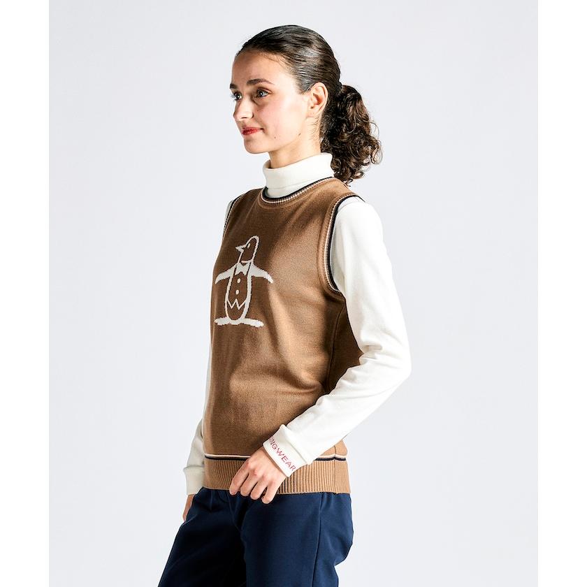 miandmou ベスト Munsingwear 公式 マンシングウェア ペンギンロゴジャカード