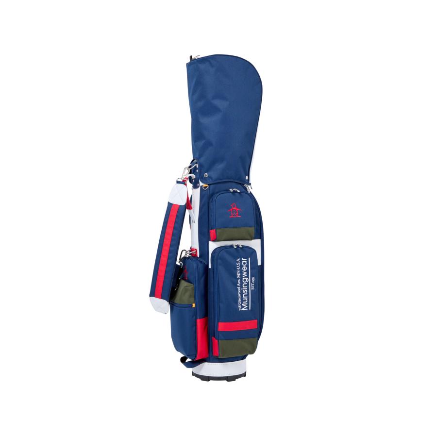 Munsingwear キャディバッグ ネイビー/レッド Munsingwear（マンシングウェア） 公式 マルチカラーキャディバッグ