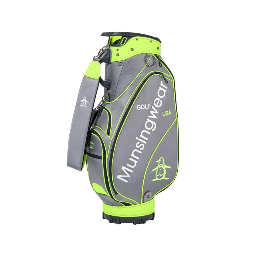 Munsing Wear シルバー キャディバッグ Munsingwear（マンシングウェア） 公式 大口径キャディバッグ 3.9kg