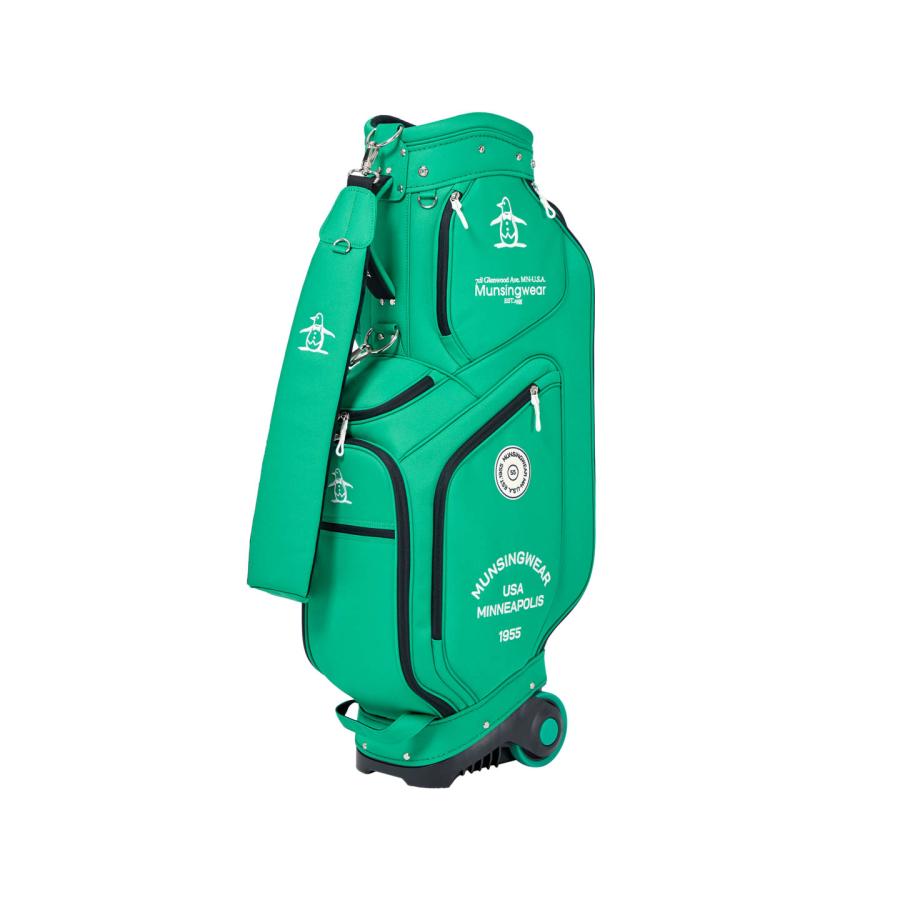 Munsingwear マンシングウェア キャディバッグ キャスター付 9型 Munsingwear（マンシングウェア） 公式 2輪キャスター付きキャディ