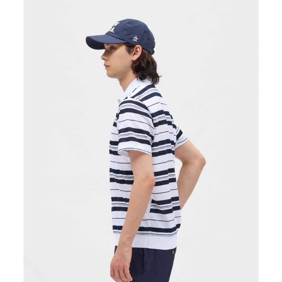 Munsingwear（マンシングウェア） 公式 先染めボーダー半袖ポロシャツ