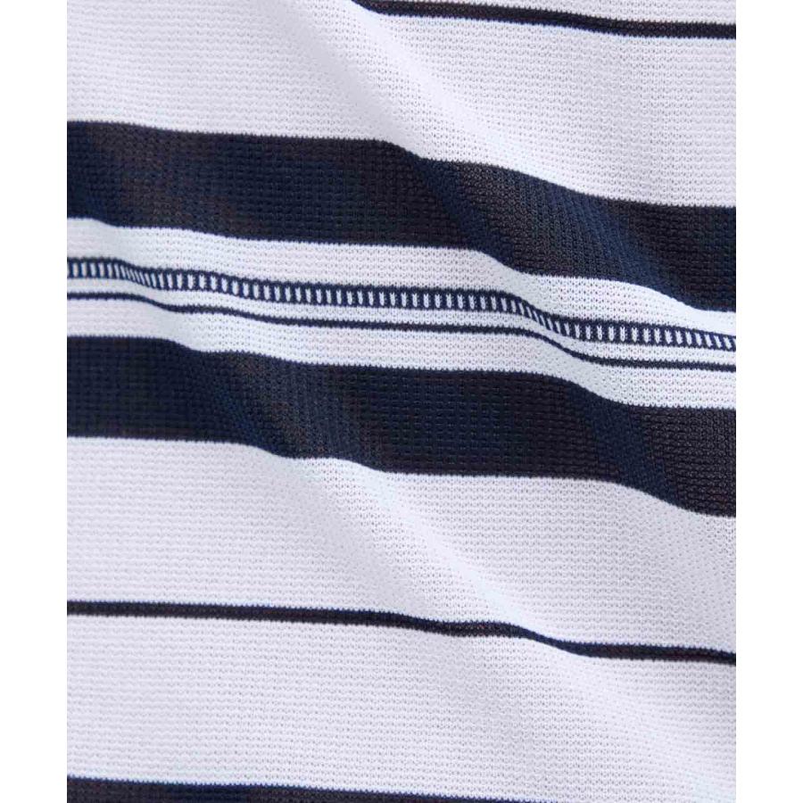 Munsingwear（マンシングウェア） 公式 先染めボーダー半袖ポロシャツ