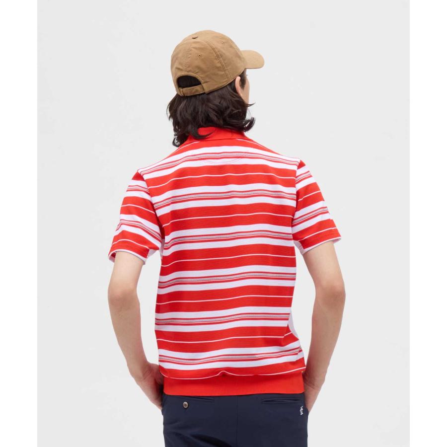 Munsingwear（マンシングウェア） 公式 先染めボーダー半袖ポロシャツ