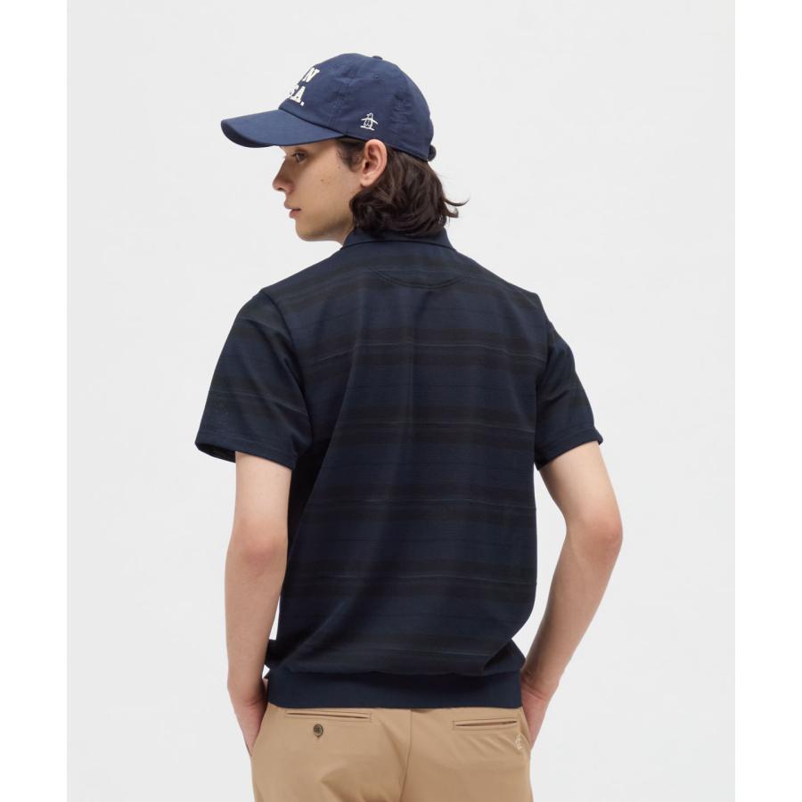 Munsingwear（マンシングウェア） 公式 先染めボーダー半袖ポロシャツ