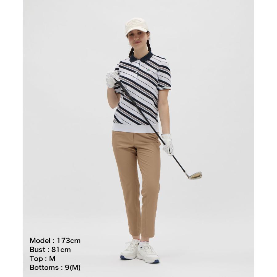 Munsingwear（マンシングウェア） 公式 バイアスストライプ裾リブ半袖