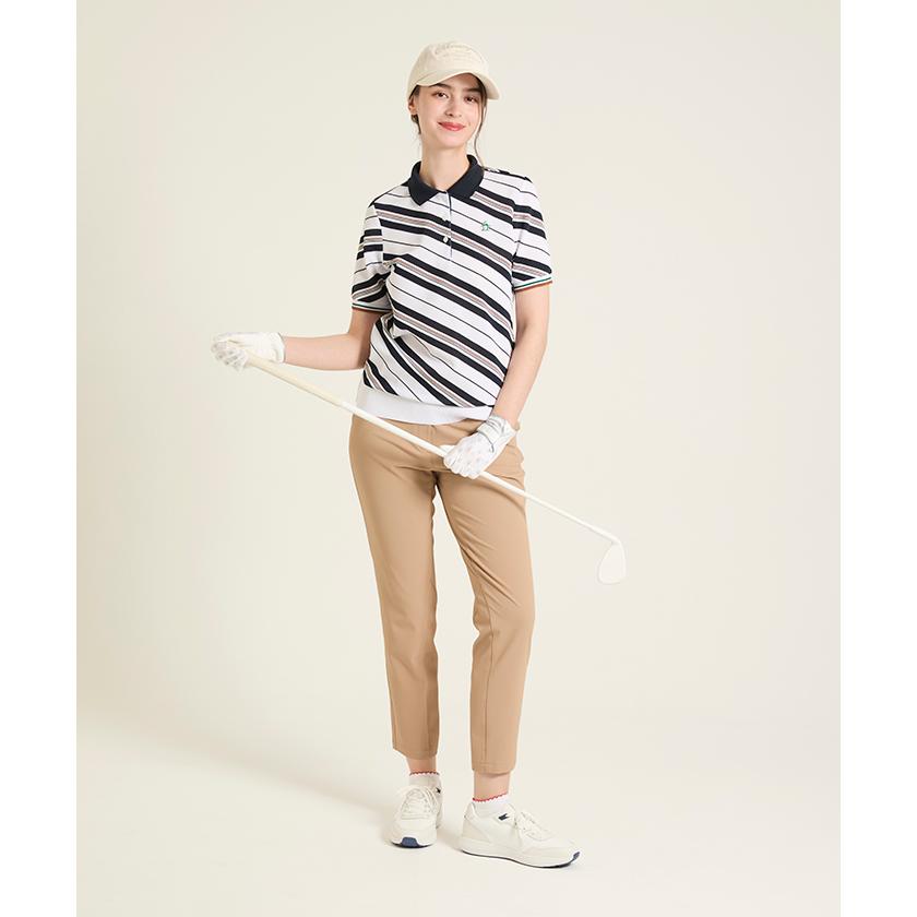 Munsingwear（マンシングウェア） 公式 バイアスストライプ裾リブ半袖