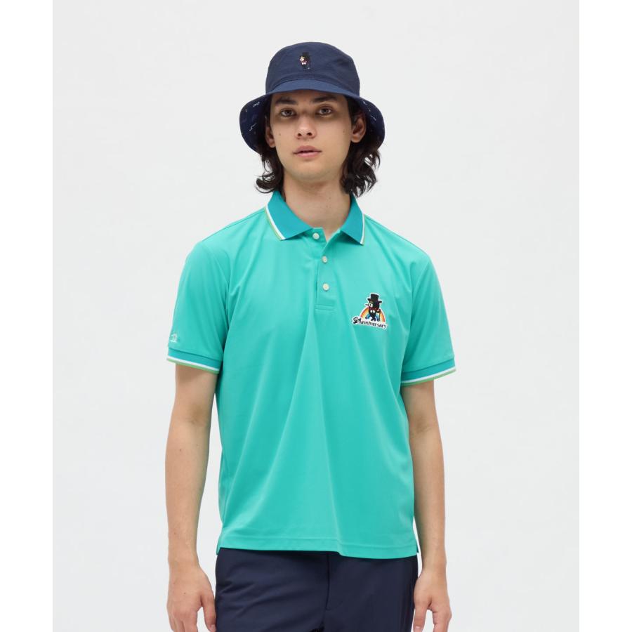 Munsingwear 緑と白ストライプ ポロシャツ Munsingwear 緑と白ストライプ ポロシャツ ゴルフ
