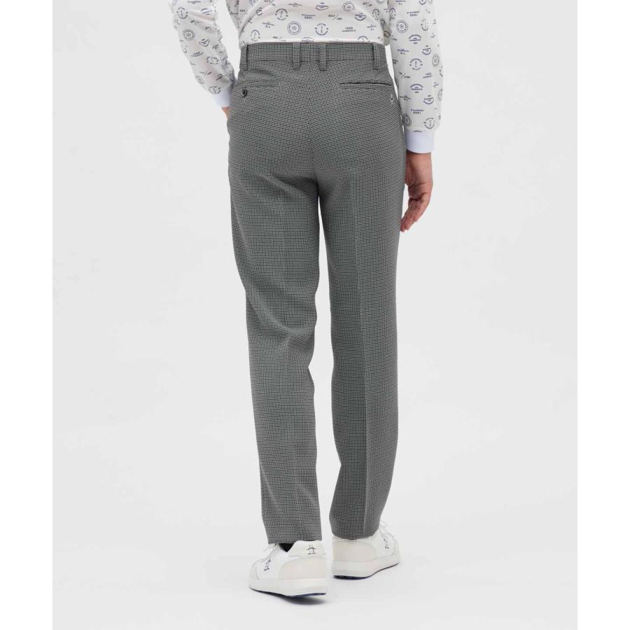 未使用級】ビームスデザイン 伸縮ストレッチ モアレス 千鳥チェック柄