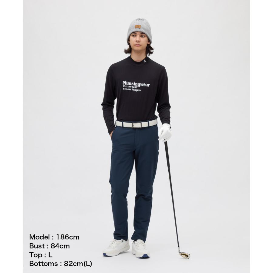 ゴルフ　マンシングウェア　ストレッチパンツ 黒 Munsingwear（マンシングウェア） 公式 防風ストレッチパンツ メンズ