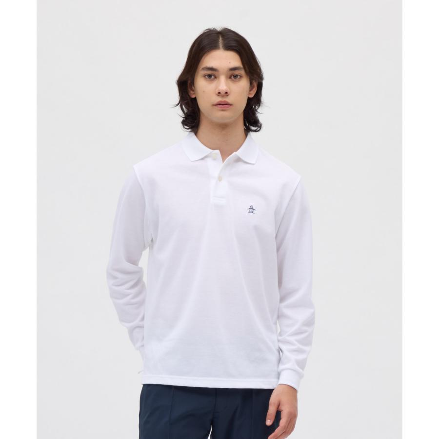 Munsingwear メンズ ゴルフ長袖シャツ LLサイズ ホワイト Munsingwear（マンシングウェア） 公式 10 YEARS LONG SLEEVE POLO